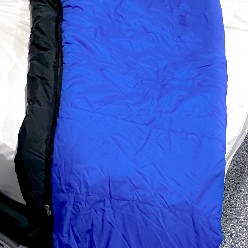 The North Face Blue and Black Sleeping Bag